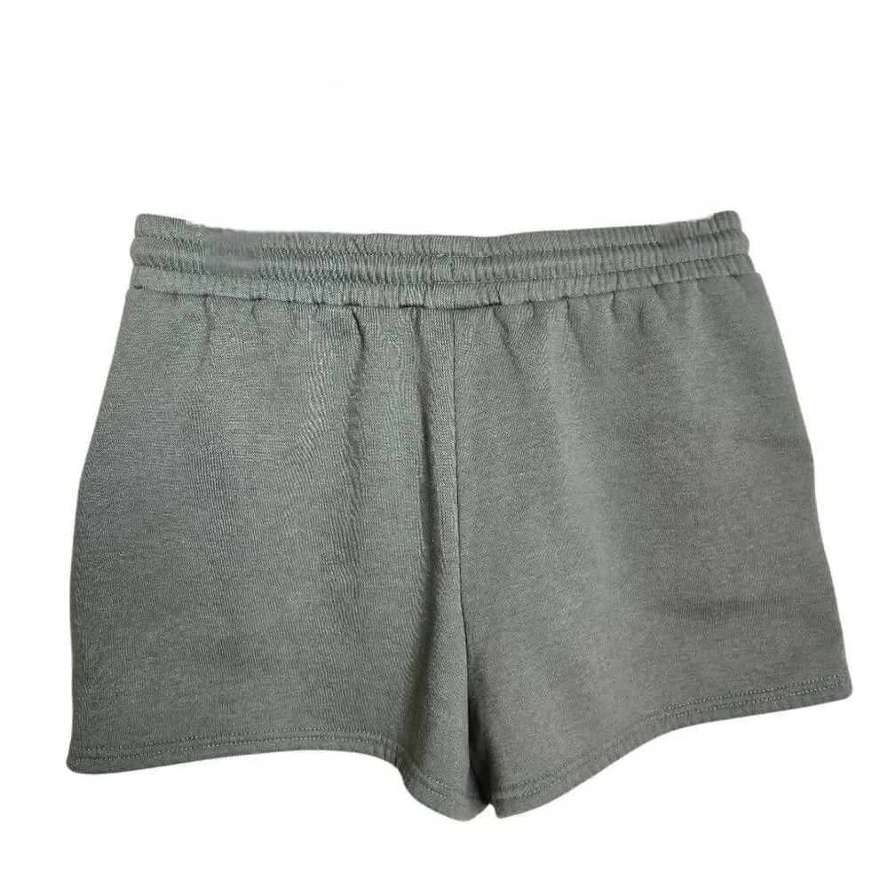 Peanuts Snoopy Olive Green Fleece Lounge Shorts XL - Picture 8 of 9